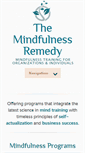 Mobile Screenshot of mindfulnessremedy.com